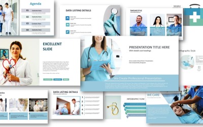 Médico - Modelo de PowerPoint de Cuidados de Saúde