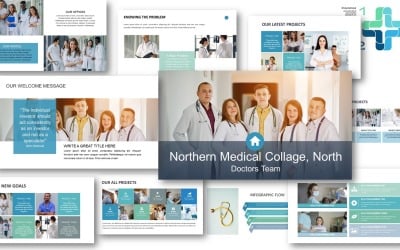 Médico - Modelo de Powerpoint Excelente para Cuidados de Saúde