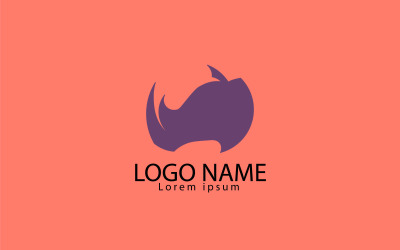 Minimalist Rhinoceros Logo Design