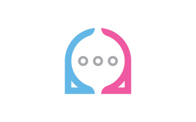 Bubble Chat template. Vector illustration. V11