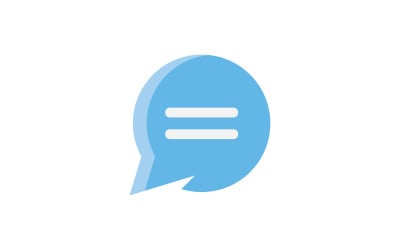 Bubble Chat template. Vector illustration. V12
