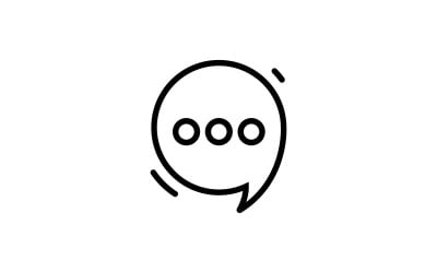 Bubble Chat template. Vector illustration. V14