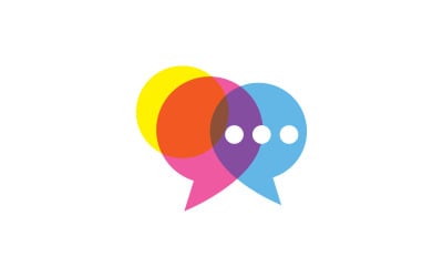 Bubble Chat template. Vector illustration. V17