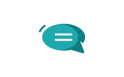 Bubble Chat template. Vector illustration. V21