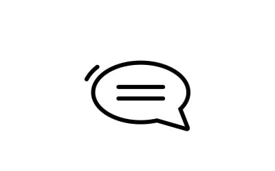 Bubble Chat template. Vector illustration. V22
