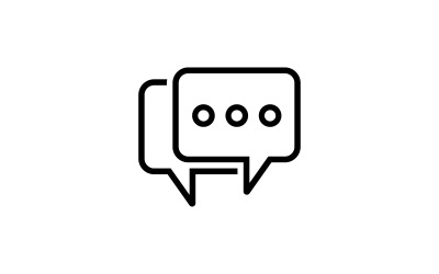 Bubble Chat template. Vector illustration. V3