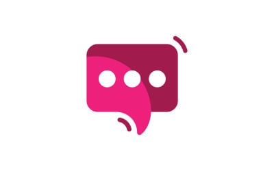 Bubble Chat template. Vector illustration. V6