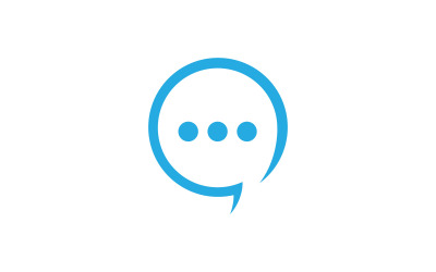Bubble Chat template. Vector illustration. V9