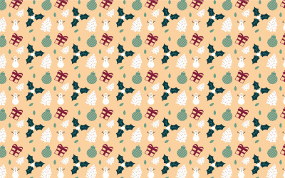 design de vetor padrão abstrato de natal