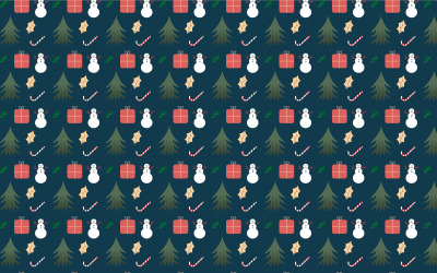 Diseño de vector de decoración de patrón de Navidad