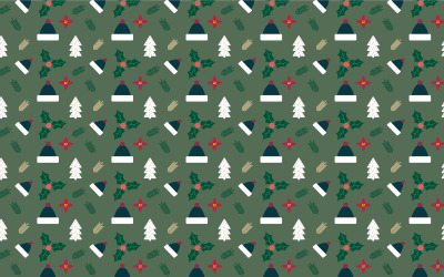 Minimale Xmas patroon vector sjabloon