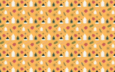 Minimales Weihnachtsmuster-Vektordesign