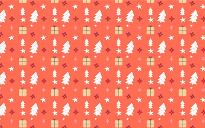 Vector de decoración de patrón de Navidad sin costuras