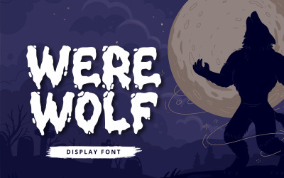 Werewolf - Horor Display шрифт