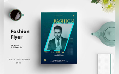 Conception de flyers de la semaine de la mode