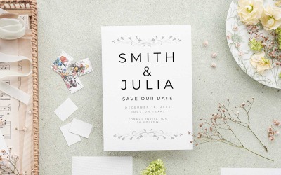 Save The Date Engagement Invitation Canva Mall
