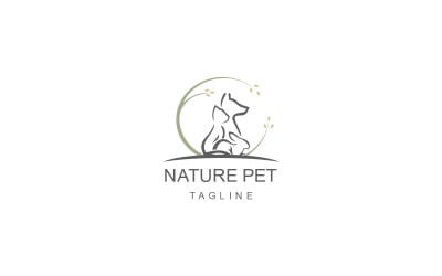 Animale domestico della natura, logo vettoriale dell&amp;#39;animale domestico, logo animale