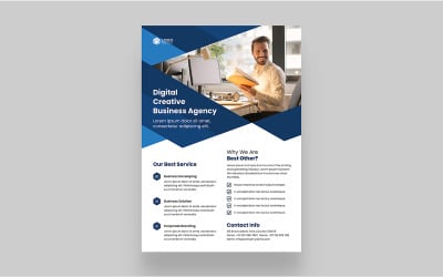 Corporate business flyer poster design template