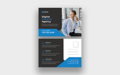 Corporate Modern Business Postkarte Design-Vorlage