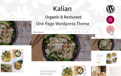 Kalian - Тема WordPress для органічного ресторану
