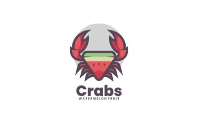 Crab Simple Logo Template