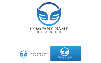 Wing Bird Business Logo Nombre de su empresa V59