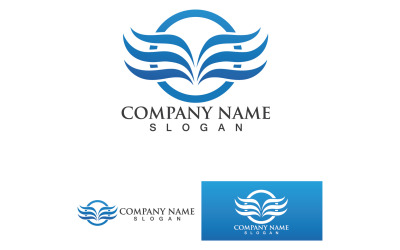 Wing Bird Business Logo Your Company Name V61