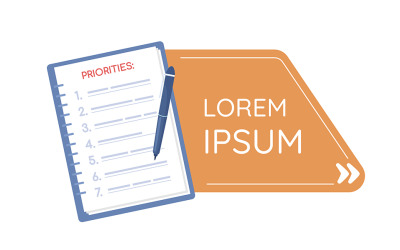 Priorità scegliendo la casella di testo preventivo con oggetto piatto