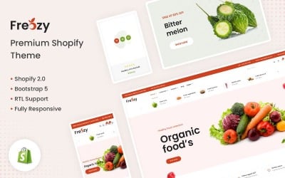 Freozy - The Vegetables, Organic Food &amp;amp; Supermarket Shopify Theme