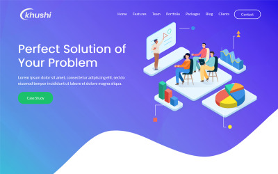 Khushii — одностраничная тема WordPress с параллаксом