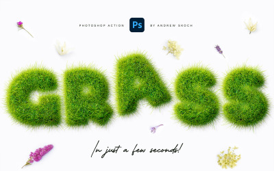 Realistiskt gräs - Photoshop Action
