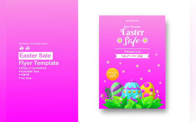 Modèle de Flyer de vente de Pâques