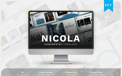 Nicola - szablon kreatywnej prezentacji biznesowej