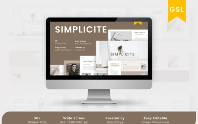 Simples – Modelo de slides do Google para negócios
