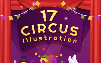 17 Cirkusové představení Ilustrace