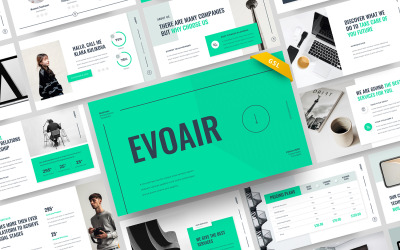EVOAIR — бизнес-шаблон слайдов Google