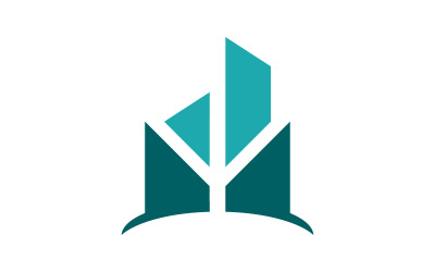 建筑标志模板。矢量图。 V14