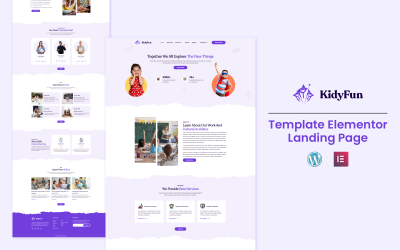 kidyfun - Okul-Kolaj ve Eğitim Elementor Şablon Seti