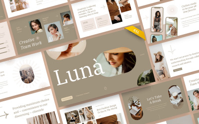 Luna - Modelo de slide do Google de moda criativa