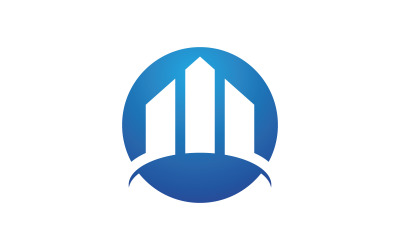 Modelo de logotipo de construção. Ilustração vetorial. V11