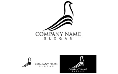 Pigeon Oiseau Logo Vector Icon 8
