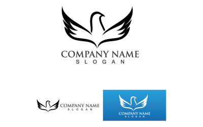 Pigeon Oiseau Logo Vector Icon V12