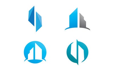 Plantilla de logotipo de construcción. ilustración vectorial V10