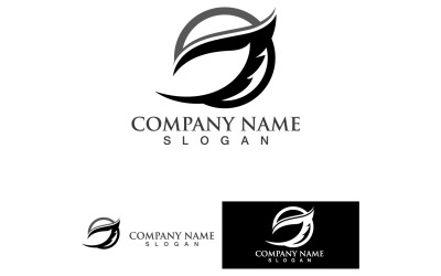 Wing Bird Logo Vector Icon V16