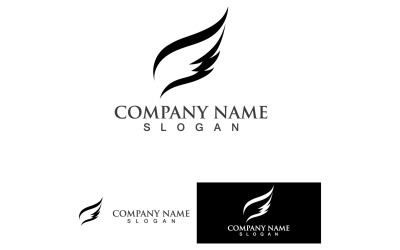 Wing Bird Logo Vector Icon V17