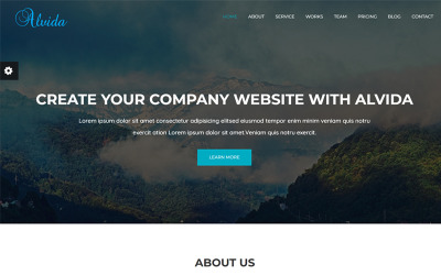 Alvida - Modèle de page de destination d'entreprise d'une page