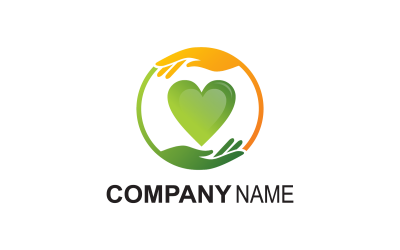 Logo de la main et amour Modern Minimalis