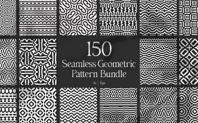 Lot de 150 motifs géométriques sans couture