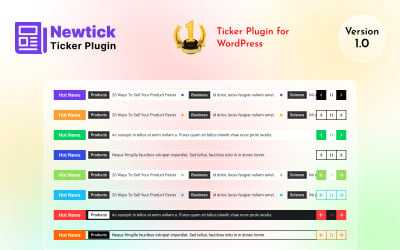 Newtick - wtyczka Ticker WordPress dla Sticky and Sidebar
