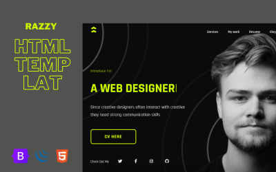 Razzy - Plantilla personal de Bootstrap